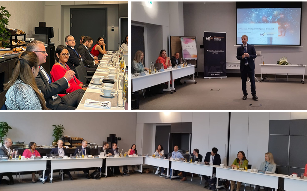 Desayuno de industria sobre inteligencia artificial en Frankfurt