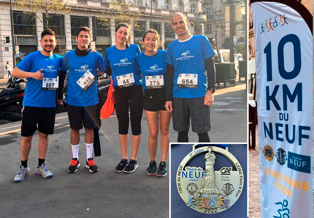 Management Solutions participates in the 10km du Neuf Lions Paris 9