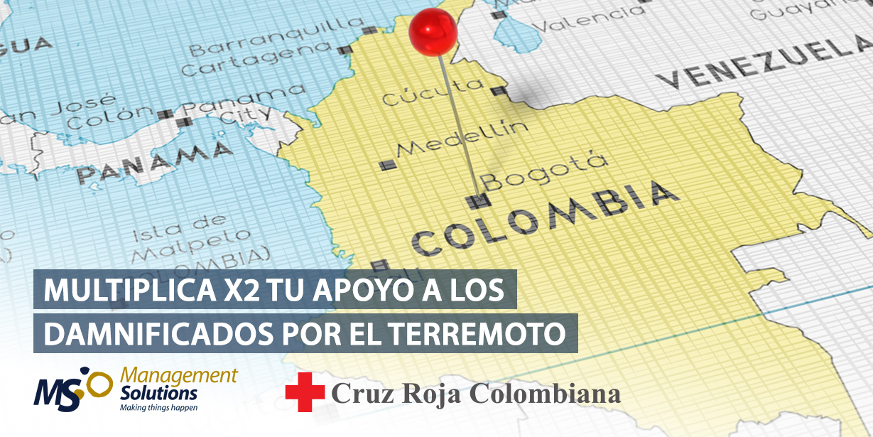 Campaña “Multiplica x2 tu apoyo a los damnificados por el terremoto de Colombia”