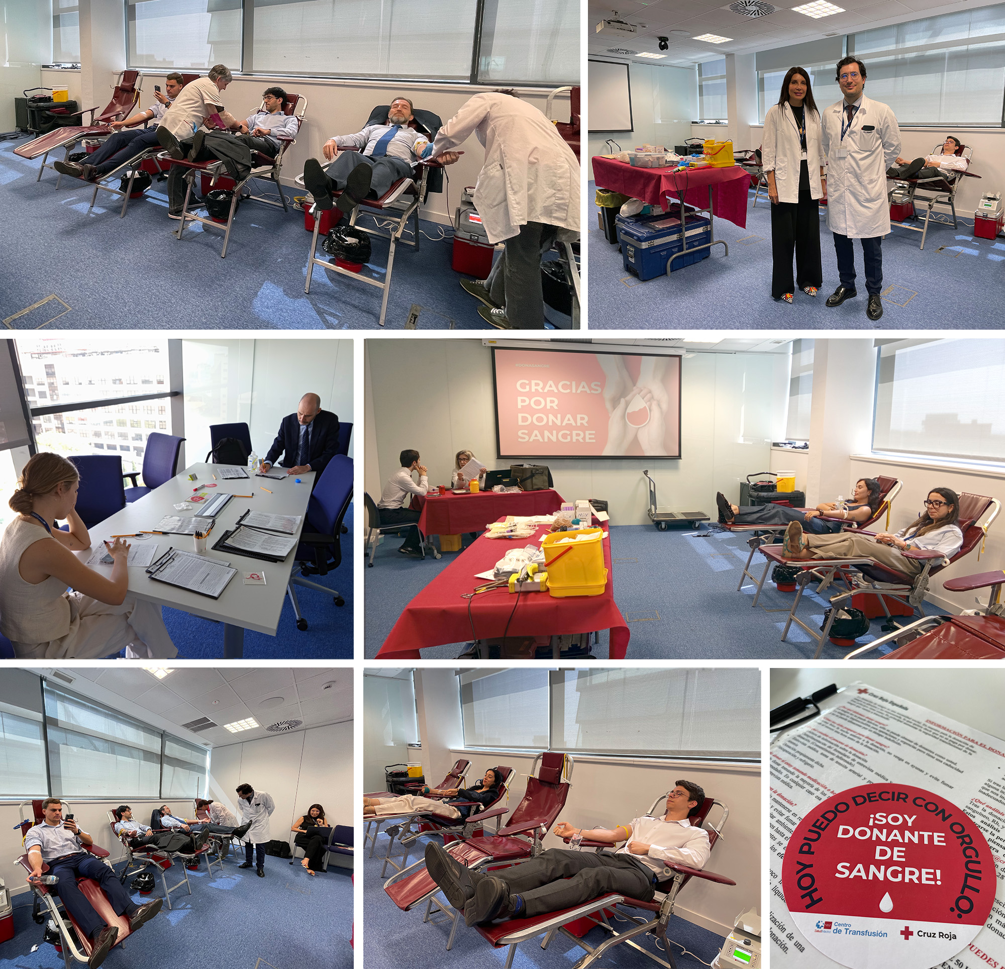 Campaña de donación de sangre en Madrid