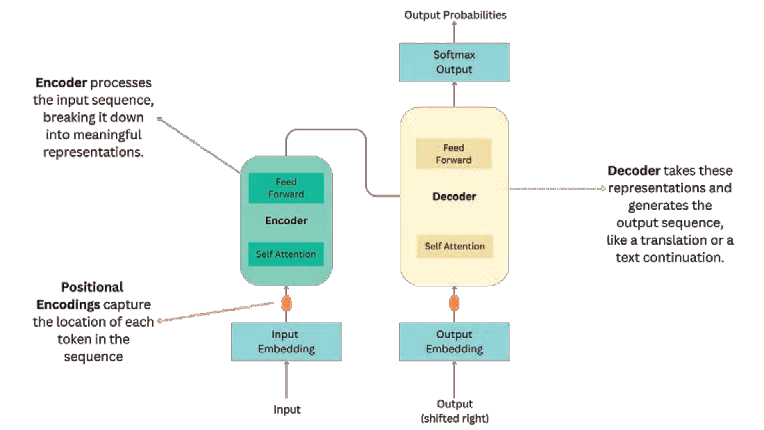 Transformer architecture (simplified)