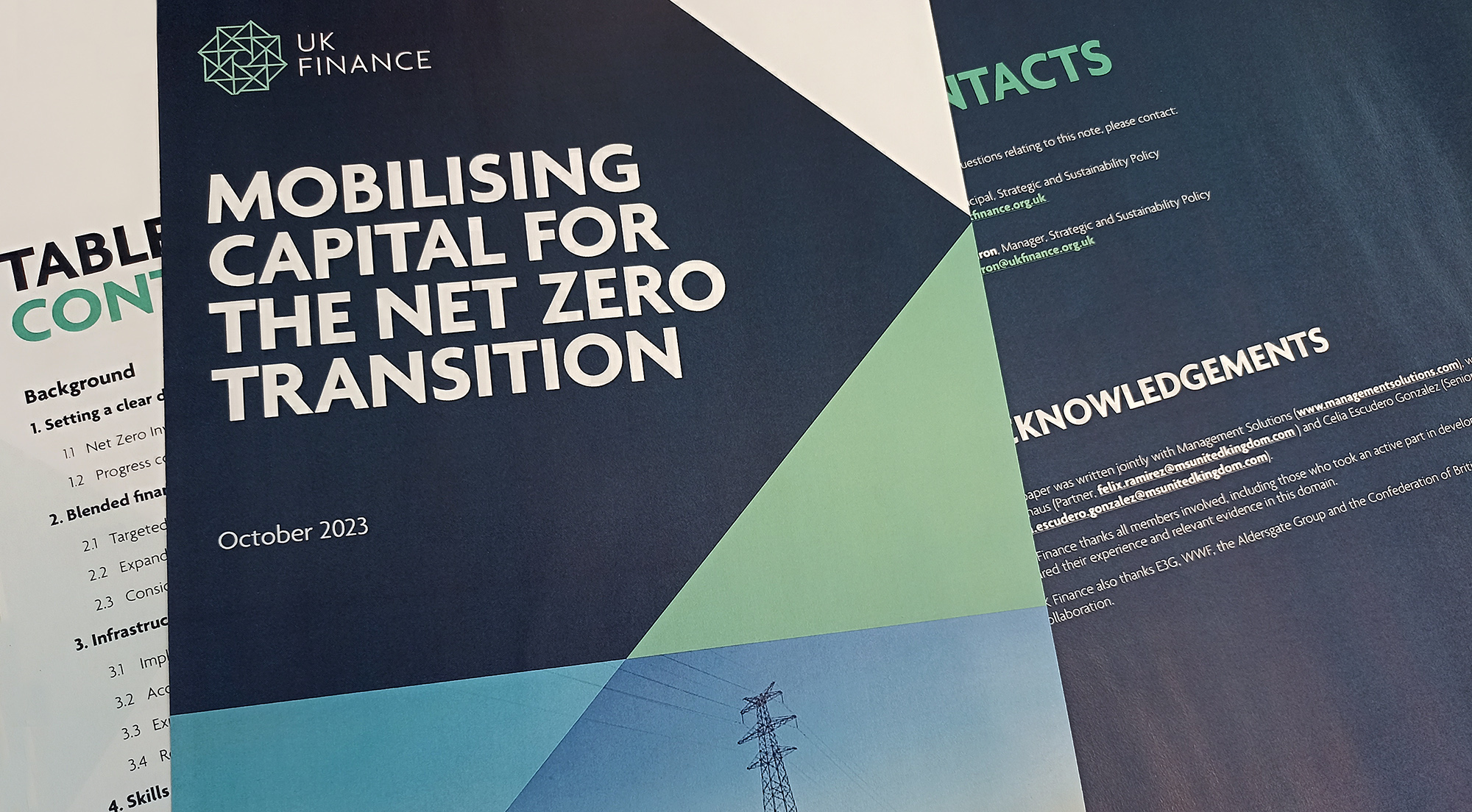 Movilización de capital para la transición a cero emisiones netas