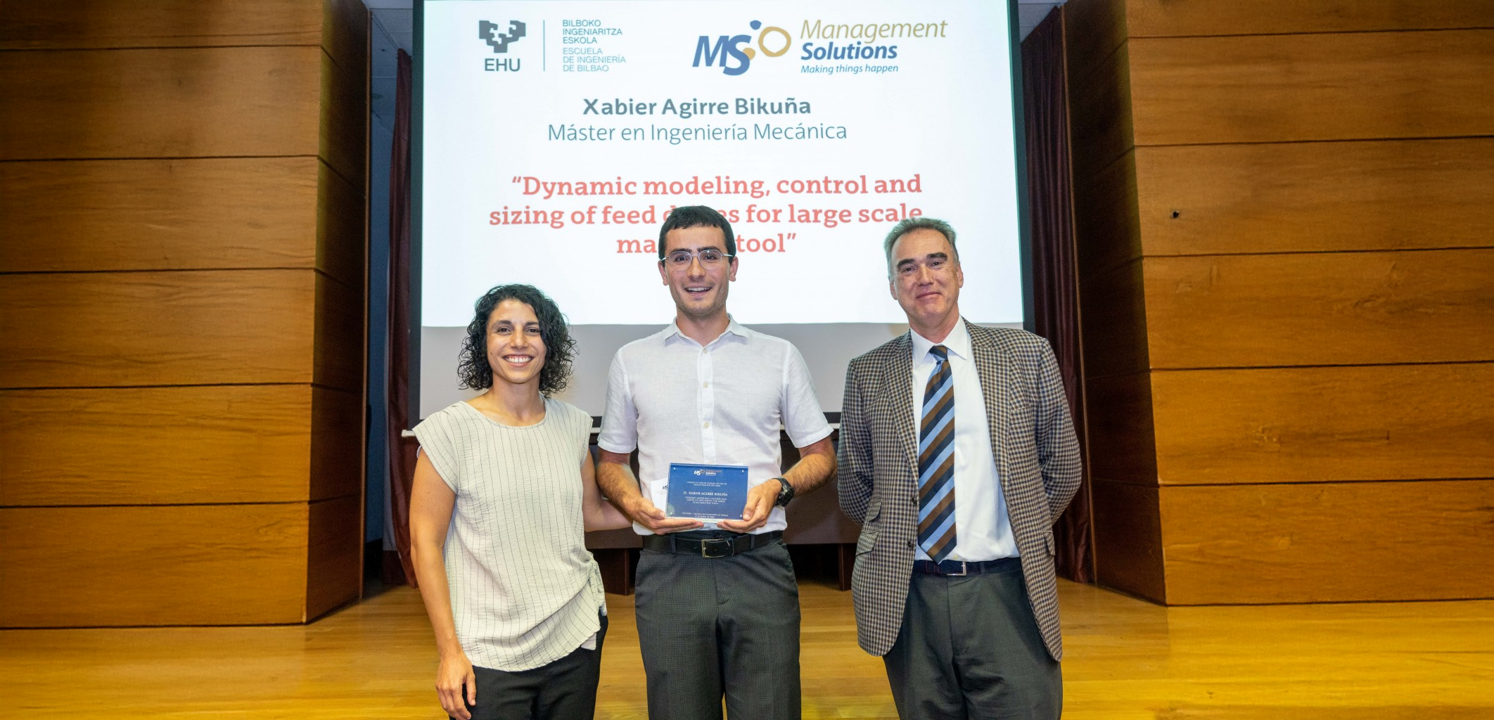 Premio al mejor TFG de la Escuela de Ingeniería de Bilbao de la UPV