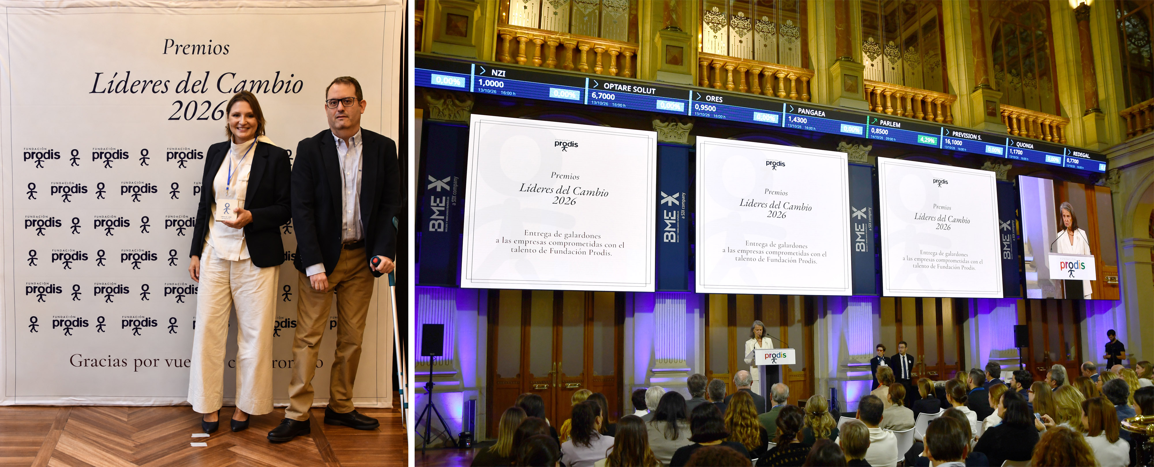 Management Solutions, reconocida en los Premios Líderes del Cambio de Fundación Prodis