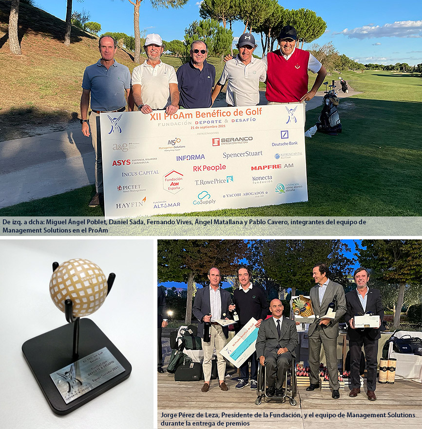 Management Solutions logra el triunfo en el ProAm Benéfico de Golf de la Fundación DyD