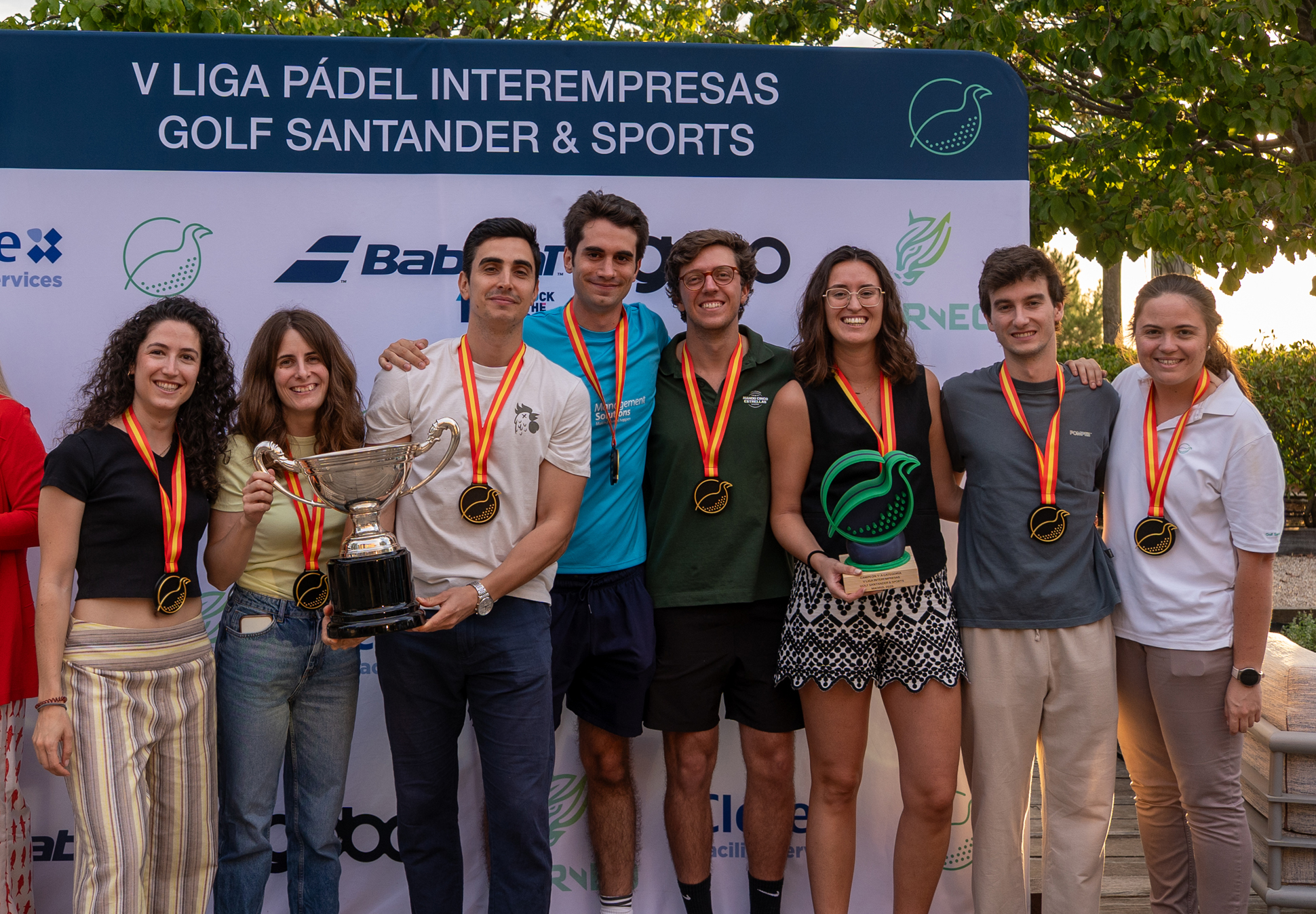 Victoria en la V Liga Pádel Interempresas Golf Santander & Sports