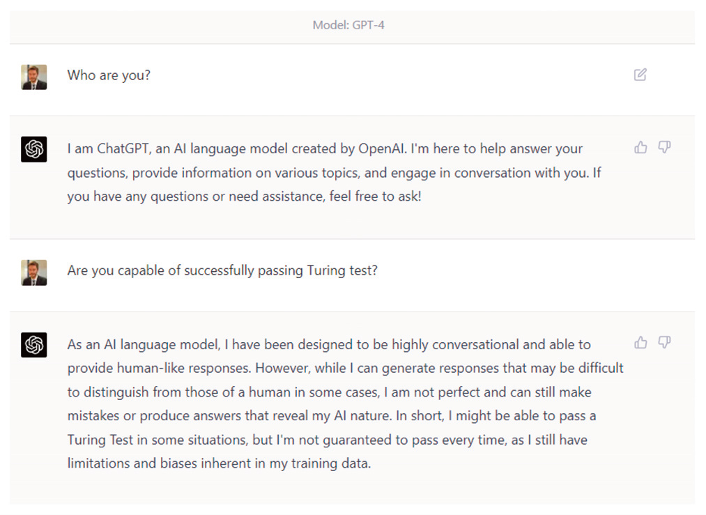 Chat GPT-4 y el test de Turing