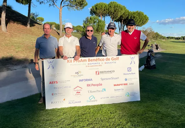 Management Solutions wins the ProAm charity golf tournament organized by Fundación DyD