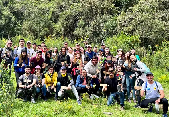Reforestation day with Saving the Amazon