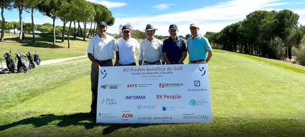 Management Solutions wins the ProAm charity golf tournament organized by Fundación DyD