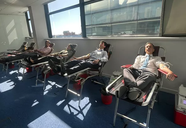 Blood donation campaign in Madrid