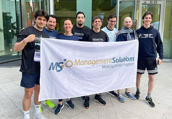 Management Solutions took part in the J.P. Morgan Corporate Challenge 2026 - Frankfurt