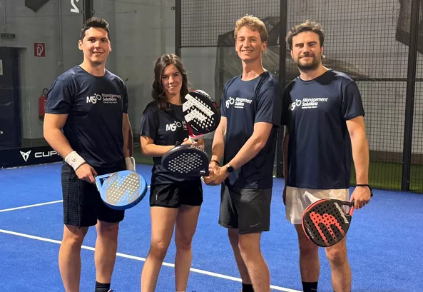 Primeiro torneio de padel do escritório da Áustria