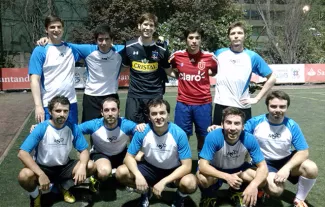 Management Solutions Chile’s soccer team at the 2015 Enterprise Masters tournament