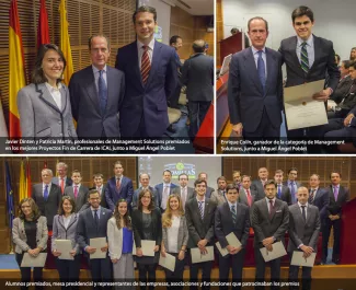Profesionales de Management Solutions premiados en los Proyectos Fin de Carrera de Comillas ICAI Profesionales de Management Solutions premiados en los Proyectos Fin de Carrera de Comillas ICAI