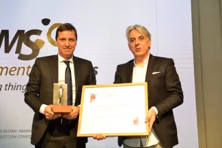 Management Solutions recebe o prêmio de melhor fornecedor de serviços da Enel Chile