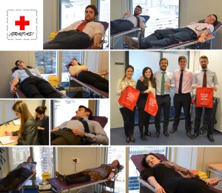 Blood donation campaign in Madrid 