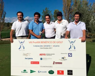 Management Solutions sponsors the Sports and Challenge Charity Golf Tournament