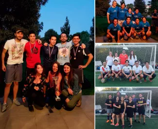 Mixed soccer championship in MS Chile office