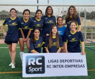 Management Solutions is runner-up in women's 7-a-side inter-company soccer tournament