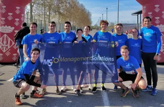Management Solutions participates in the Barcelona edition of the charity race “Run for a cause, run for a Light for Girls”