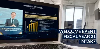 Welcome event for our Spain offices’ Fiscal Year 21 intake Welcome event for our Spain offices’ Fiscal Year 21 intake