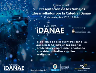 Presentation of the iDanae Chair’s work Presentation of the iDanae Chair’s work